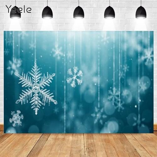 Yeele Christmas Backdrop Photography Winter Glitter Snowflake Baby Birthday Portrait Background Photocall Photo Studio Photozone