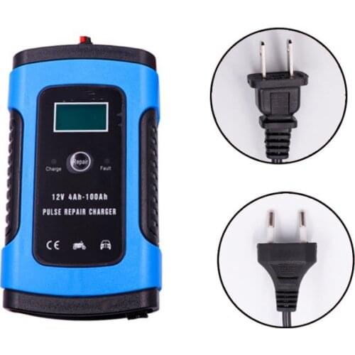 New!12V 6A Full Automatic Car Battery Charger Power Pulse Repair Chargers Wet Dry Lead Acid Battery-chargers Digital LCD Display