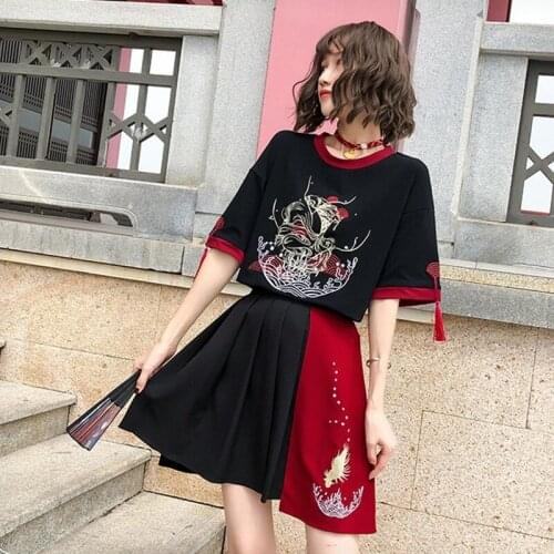 Traditional Chinese Blouse Cheongsam Top Tang Suit Shirt Asian Streetwear Girl Casual Harajuku Qipao Gothic Clothes Woman 12677