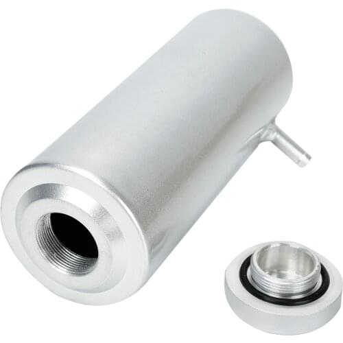 1PC Radiator Overflow Tank Silver Radiators Coolant Aluminum Tank Overflow Reservoir Universal for All Vehicle 800ml