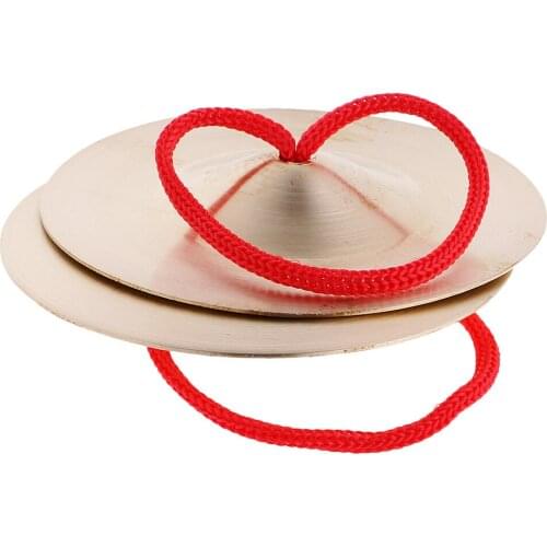 2x Copper Finger Cymbals Rhythm Percussion Kids Baby Educational Toys