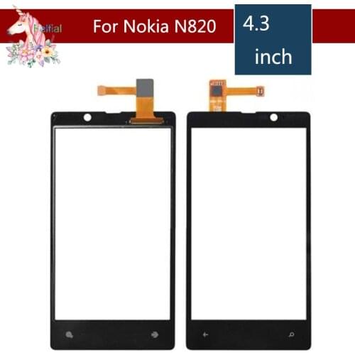 4.3" For Nokia Lumia 820 N820 LCD Touch Screen Digitizer Sensor Outer Glass Lens Panel Replacement