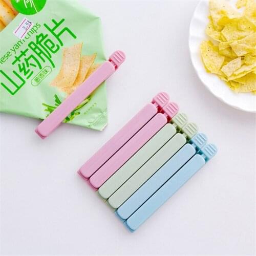 5 Pcs/Set Food Bag Clips Sealing Clip Househould Food Snack Storage Seal Clips Sealer Clamp Food Close Clip Seal Kitchen Tools