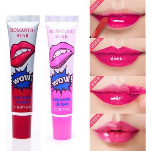 6 Colors Waterproof Peel Off Liquid Lipstick Long Lasting Lip Gloss Lint Mask Makeup Tattoo Matte Lipgloss Lipsticks Cosmetic