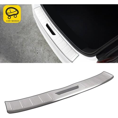 Car Accessories Stainless Rear Trunk Pad Fender Bumper Plate Cover Trim Frame Sticker for Mercedes-Benz A-Class V177 2018-2021