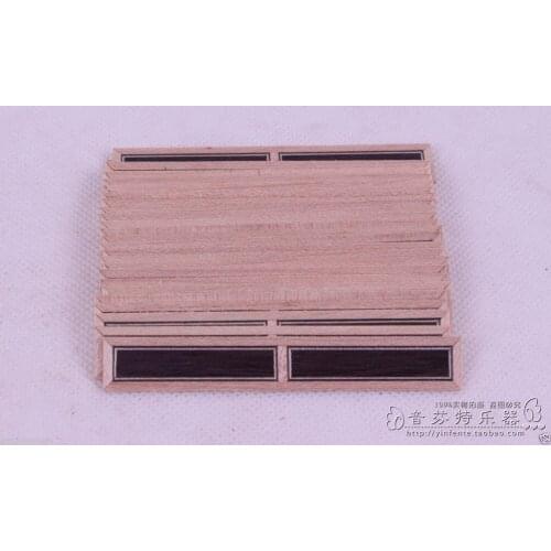 Free shipping 10 PCS Classical Guitar Bridge Tie Blocks Maple inlay Rosewood 80x12x1.2mm
