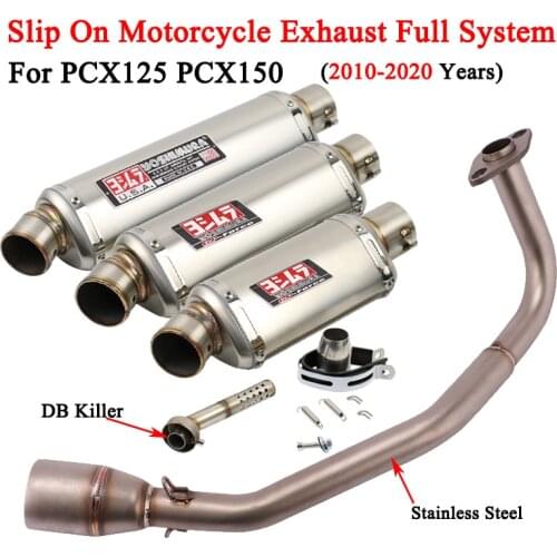 For Honda PCX125 PCX150 2010-2020 Yoshimura Motorcycle Exhaust Motocross Escape Moto Modify Muffler Full System for Motorcycle