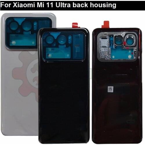 For Xiaomi Mi 11 Ultra M2102K1G Back Battery Cover Back Panel Rear Door Housing Case for Mi 11 Ultra Back Housing