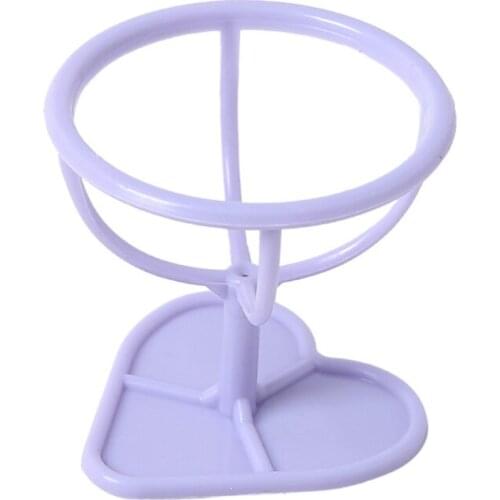Home Storage Dressing Table Organizer Puff Beauty Makeup Foam Storage Rack Drying Rack Heart Shaped Base Easy To Store Puffs