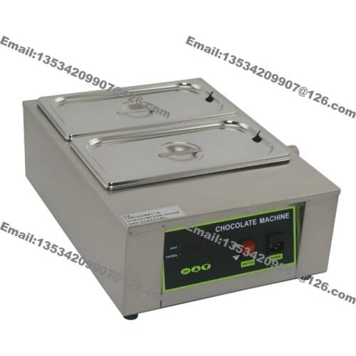 8kg Commercial Use 110v 220v Electric Digital Chocolate Melter Warmer Boiler Temperer with 2 Melting Pot