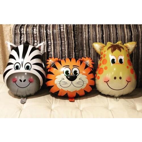 Jungle Safari Party Theme Animal Helium Foil Inflatable Air Ballons Kids Happy Birthday Party Baby Shower Decorations Globos New