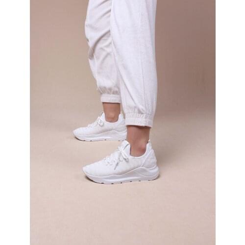 Womens Sports Shoes White Lace-Up Daily Sports Shoes 2021 Summer Season