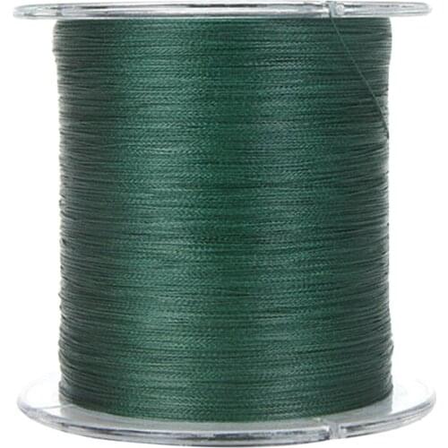 300M 50LB 0.26mm Fishing Line Strong Braided 4 Strands High quality Color:Dark Green