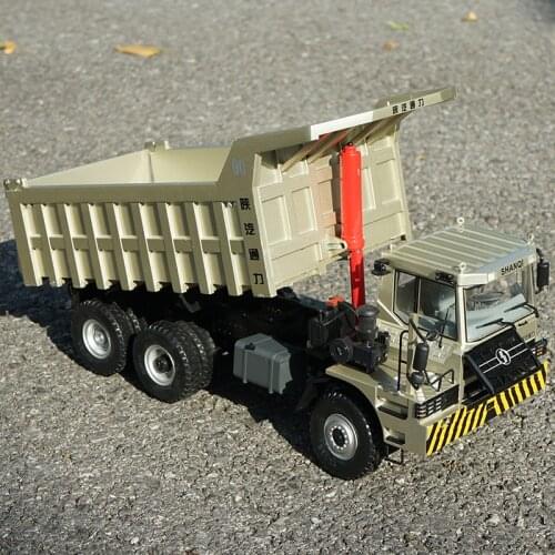 Diecast 1:24 Automobile Mine Construction Machinery Dump Truck Alloy Car Model Collection Souvenir Ornaments Display Boy Gift