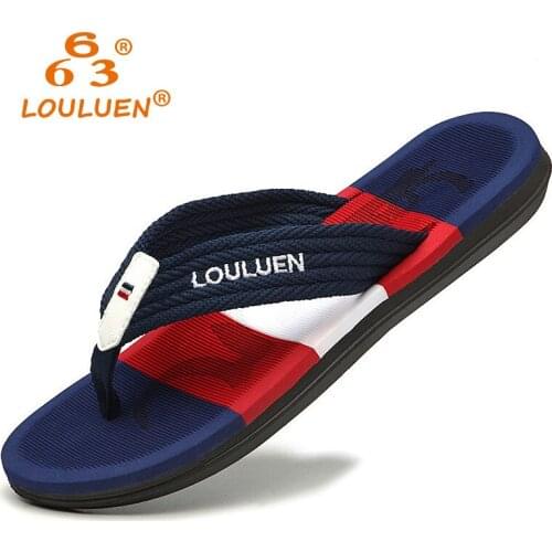 2020 New Arrival Summer Men Flip Flops High Quality Beach Sandals Anti-slip Zapatos Hombre Casual Shoes Wholesale