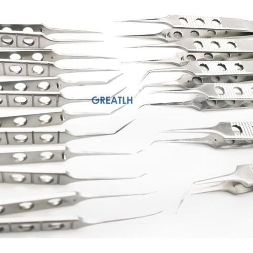 Stainless Steel Micros Forceps Ophthalmic Tweezer Tweezers Platforms Veterinary Ophthalmic Eye Instrument