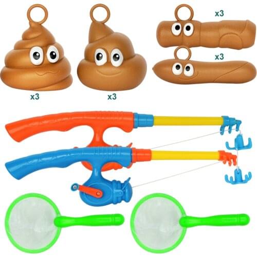 High Quality No Magnetic Save The Shit Plastic Fishing Toys For Children Classic Educational Toys Gift For Training Toys