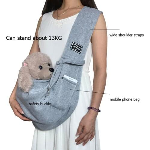 Puppy Transporter Bag Adjustable Belt Comfortable Portable Outdoor Sling Cat Carry Shoulder Bags Kitten Carrier Pet Backpack
