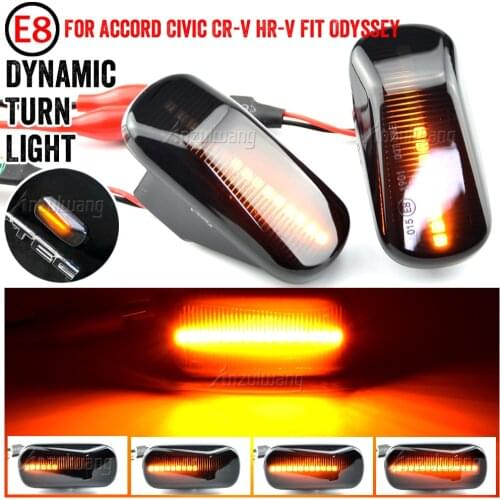 For CRV Accord City Fit Jazz HRV Civic Stadt Stream Odyssey RSX NSX Led Dynamic Turn Signal Light Side Marker Sequential Lamp