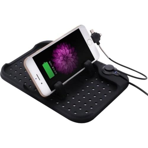 Universal Car Dashboard Phone Anti-slip Mat Navigation Mobile Phone Usb Charger Car Styling Creative Non-slip Stickers