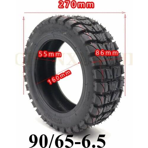 High quality 11 inch tubeless tyre Electric scooter refitted 11-inch 90/65-6.5 thick tire outer tire vacuum Road tire