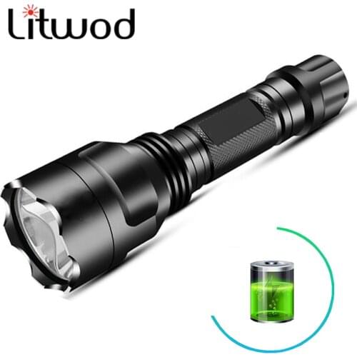 XHP50LED Flashlight Tactical Flashlight Torch 5 Shockproof Hard Defense C8 Hunting Aluminum Black T6 3800 15W Camping Flashlight