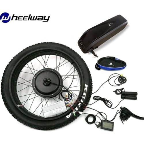 24" 26" 4.0 Fat 48v 1500wSnow Bike Rear Drive Bicicleta Electrica Motor Electric Fat With Battery Bike Conversion Kit 4.0 Tyre
