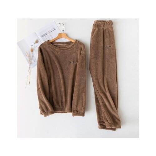 Winter Women Velvet Tracksuits Fleece Outfits Woolen Warm Pullovers and Pants Two pieces Sets For Women 2021 Winter Suits Cloth