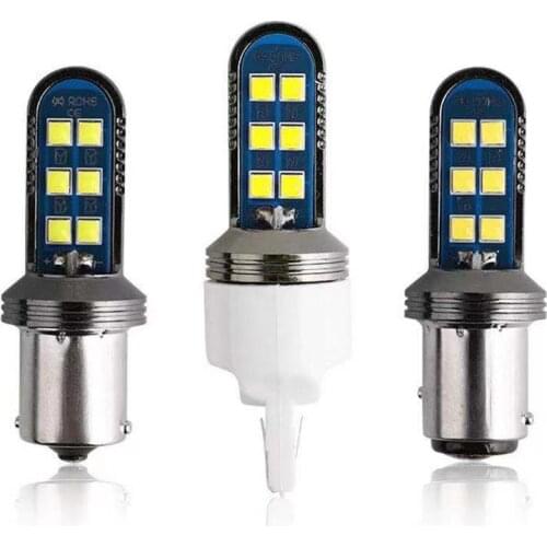 1pc BA15S BAY15D 1157 1156 3030 12SMD No Error Free10W LED Car Tail Bulb Brake Lights Reverse Lamp Daytime Running Signal Light