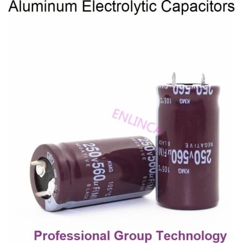 1pcs RE1 Good quality 250v560uf Radial DIP Aluminum Electrolytic Capacitors 250v 560uf Tolerance 20% size 22x40MM 20
