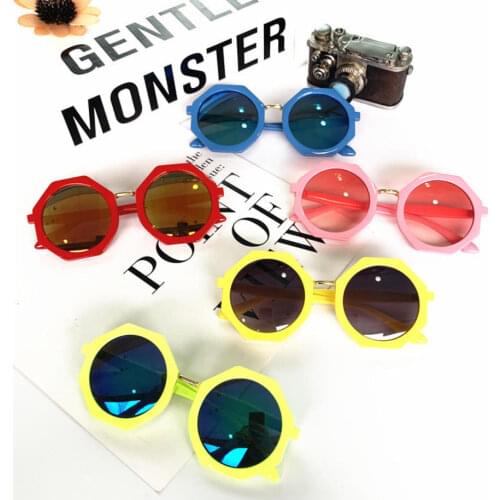 1pc Vintage Kids Sunglasses Child Sun Glasses Round Square Baby Children UV400 Sport Sunglasses Girls Boys Colorful Wholesale
