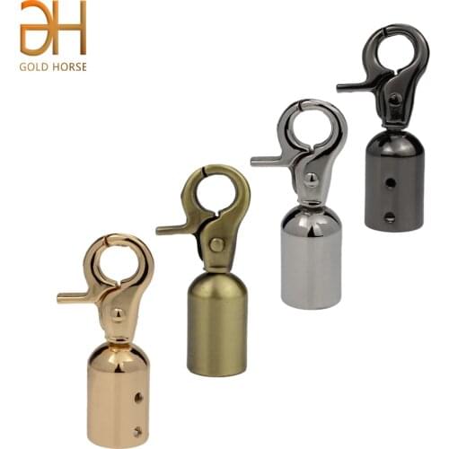 2Pcs Bag Straps Connector Hanger Metal Buckles for Bags Tassel Cap Clasp Handbag Strap Stopper Cord Hook HandBag Hardware