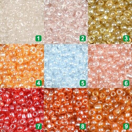 4mm Iuster transparent Shimmering Glass Beads Jewelry Accessories Crafts Decoration Make Necklace Bracelet DIY