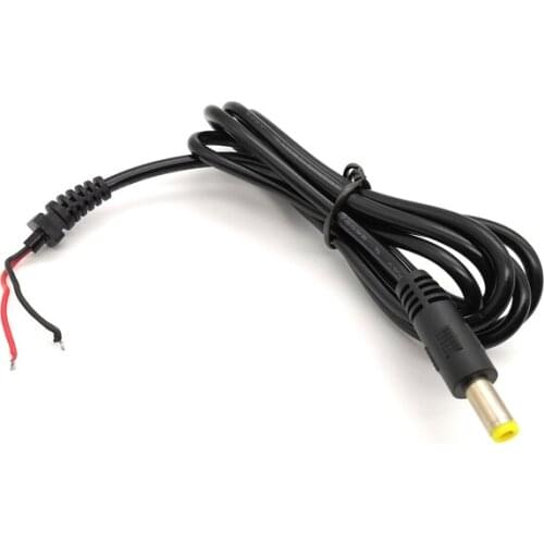 50pcs DC Tip Plug 5.5x2.5mm 5.5*2.5mm Power Supple Adapter Cable for Lenovo Toshiba Acer Laptop Charger DC Jack Cord Cable 1.1m