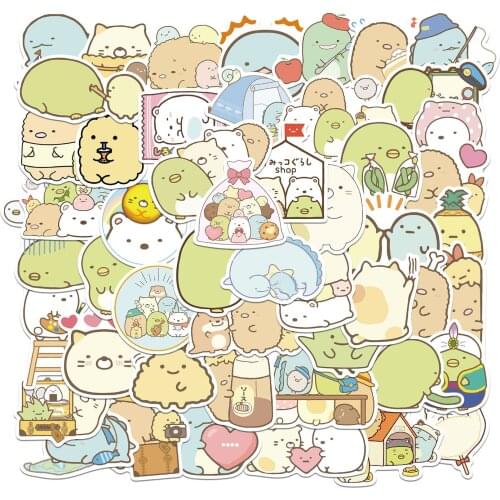 50 Pcs Corner creature Graffiti Cartoon Sticker Thermos Luggage Helmet Laptop Refrigerator Motor Bike Sticker Waterproof Sticker