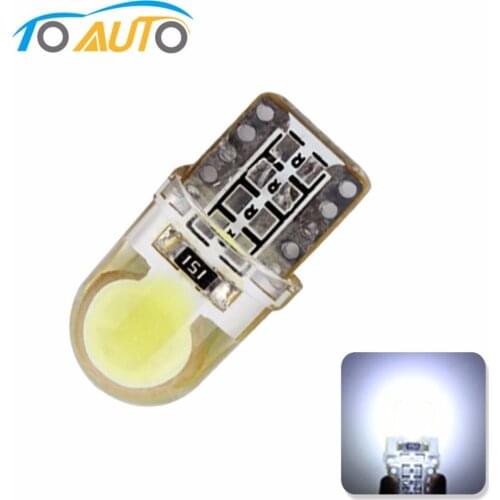Auto T10 Pure White 194 W5W 168 COB 8-SMD Silica Car LED Super Bright Turn Side License Plate Light Lamp Bulb DC12V