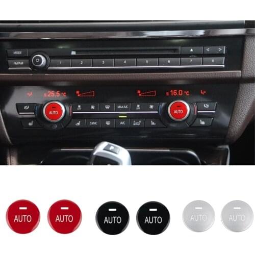 Central Control Air Conditioner AUTO Button Replacement Cover Trim For BMW 5 6 7 series F01 F07 F10 F18 X5 X6 F15 F16 2009-2019