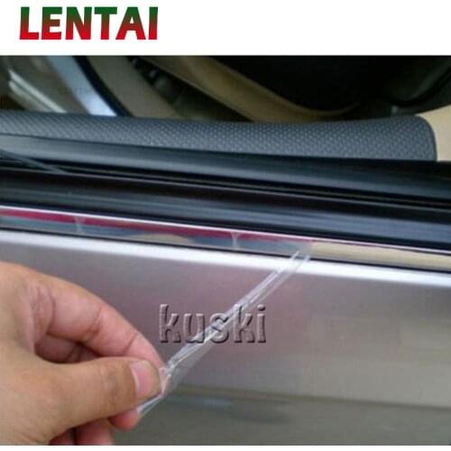 LENTAI 5M Chrome Trim Styling Car Sticker Molding Strip For Seat Leon Ibiza Renault Duster Megane 2 Logan Captur Clio