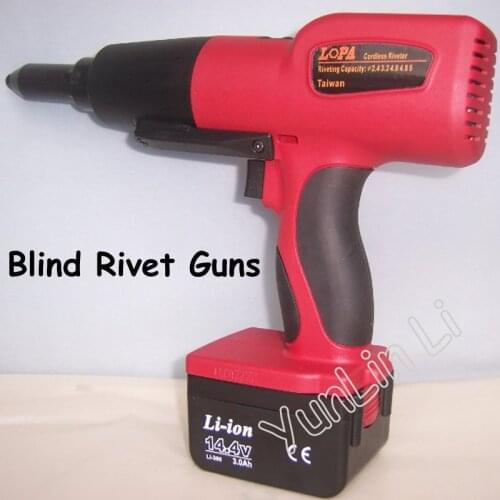 Electric Blind Rivet Guns Lithium Charging Riveting Gun DC 14.4V Riveting Gun Quick Core Riveting Gun XDL-200M