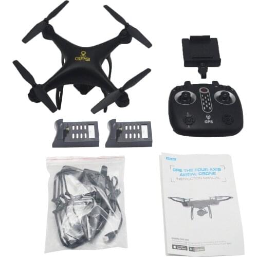 LH-X28GWF Mini Wifi Control Distance GPS FPV 4-Axis RC Drone with 720P 1080P HD Camera LED Light One Key Return Batteries