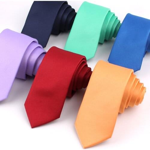 New Skinny Neck Ties For Men Women Casual Solid Color Tie Suits Slim Tie For Wedding Business Groomsman Necktie Gravata Gifts