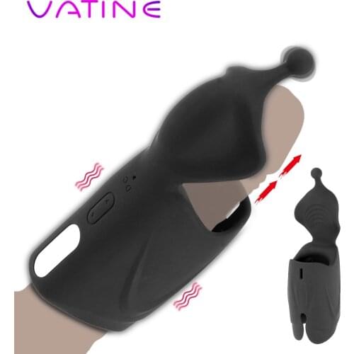 VATINE Male Penis Vibrator Penis Trainer Sex Toys for Men Glans Stimulate Massager Delay Lasting Stamina Trainer