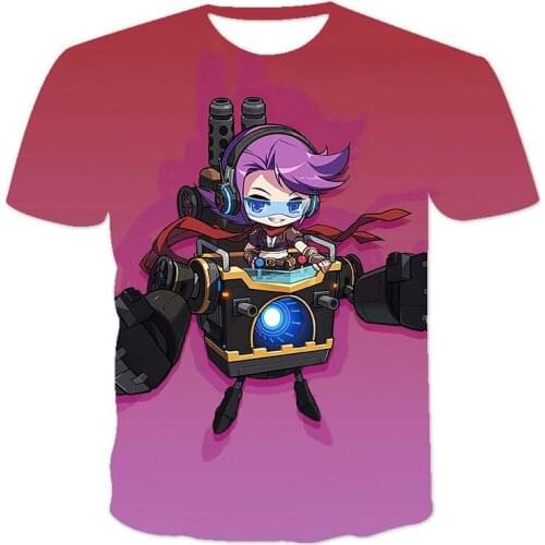 2021 Summer New Style LOL MenS And WomenS 3DT Shirts Fashion High-Quality Casual T-Shirt Asian Size