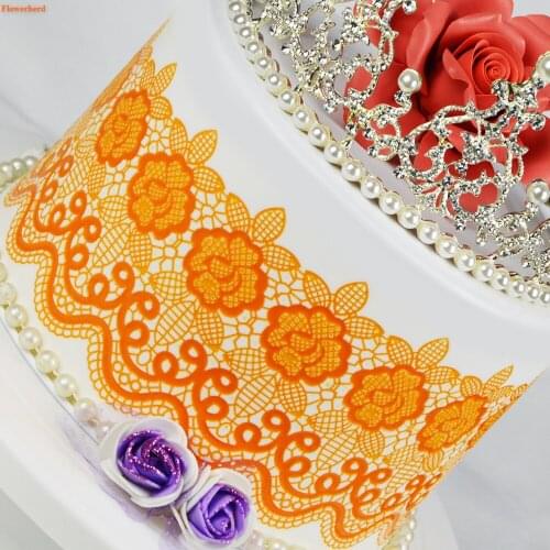 New Flowers Lace Mat Fondant Cake Silicone Mold Cake Decorating Tools Birthday Wedding Decoration DIY Chocolate Cake Baking Tool
