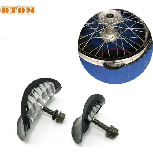 OTOM Motorcycle Front 1.60 Rear 2.15 Tire Clamp Retainer Wheel Rim Lock Anti-seize Block Rubber Inner Tube Safe Bolt Universal