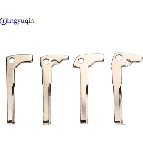 Jingyuqin 1ps Remote New Arrival Smart Chrome Blank Key Replacement Uncut Blade lade Insert For Mercedes Benz uncut key blade