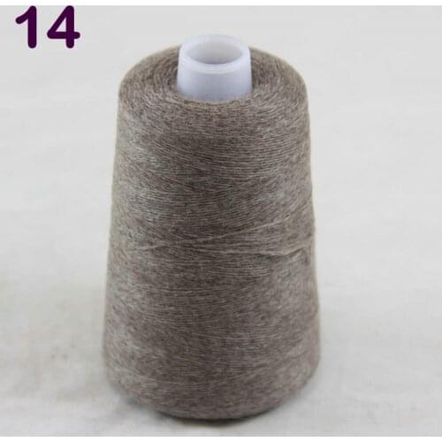 Sales 1X100g high quality 100% pure cashmere warm soft 100% cashmere hand-woven tower yarn Khaki 26214