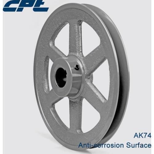 CPT AK84 V Belt pulley, 1 Groove, Bore dia. 1-3/16",1-7/16",1/2",1", 3/4", 15/16", 5/8",7/8",8.25" OD for A, 4L, 3L belts