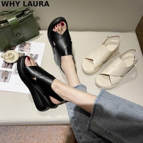 Summer 2021 fish mouth casual open toe shoes flat soft flip-flops high heels beach platform sandals