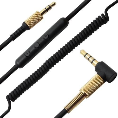 Replacement Audio Cable for Marshall Major II Monitor Headphone Cord with Remote Microphone Volume Control for iphone Samsung Mi